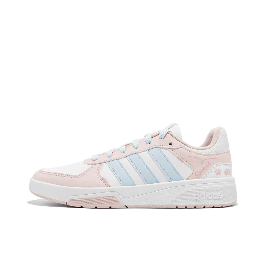 Adidas Adidas COURTBEAT Sweetie Cat Paw Artificial Leather Slip Resistant, Abrasion Resistant, Lightweight, Breathable Low top