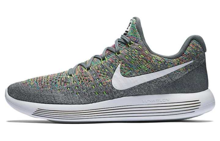 Nike Nike Lunarepic Low Flyknit 2 Cool Grey/White Volt Blue Glow