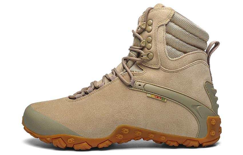 XIANG GUAN Crew Outdoor Boots Unisex Beige