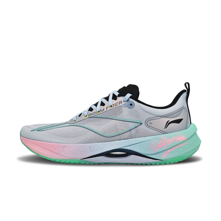 Li-Ning Li Ning Super Light 21 Slip Resistant, Abrasion Resistant, Rebound Low top Training Running Shoes Unisex Gray Pink