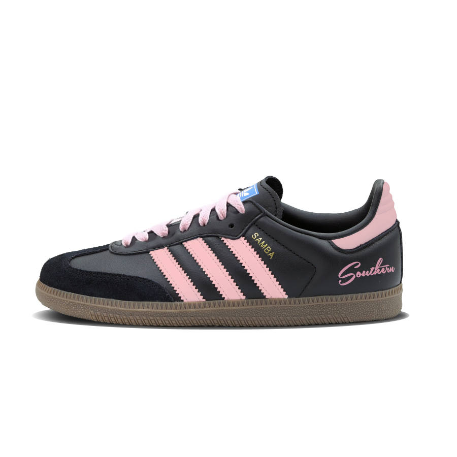 Adidas Originals SAMBA OG Black Pink Ballet Non slip Lightweight Low top Skateboard Shoes Unisex Black Pink