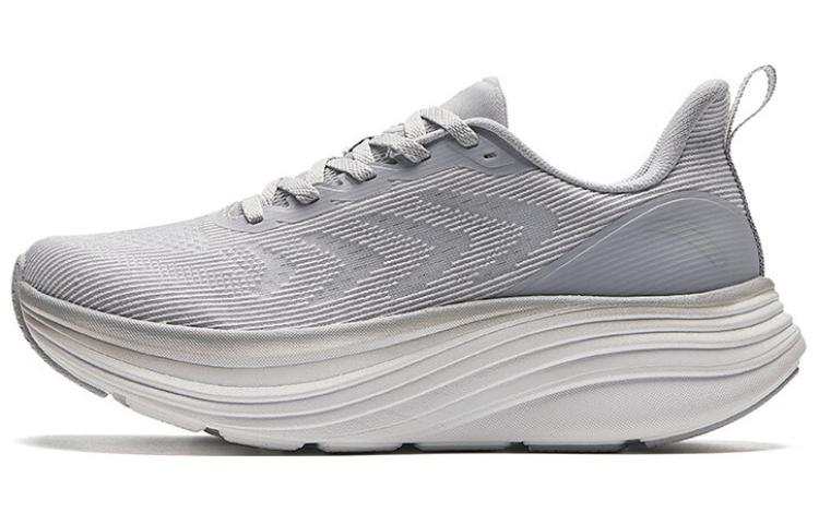Anta Cushioning Lightweight Low top Running Shoes Women's White Gray
