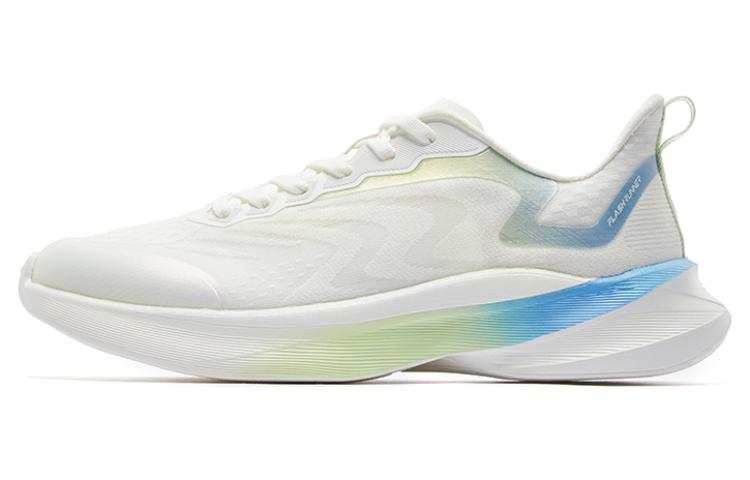 QIAODAN Light Speed 3.0 Slip Resistant, Abrasion Resistant, Lightweight Low top Running Shoes Men's White Blue Green