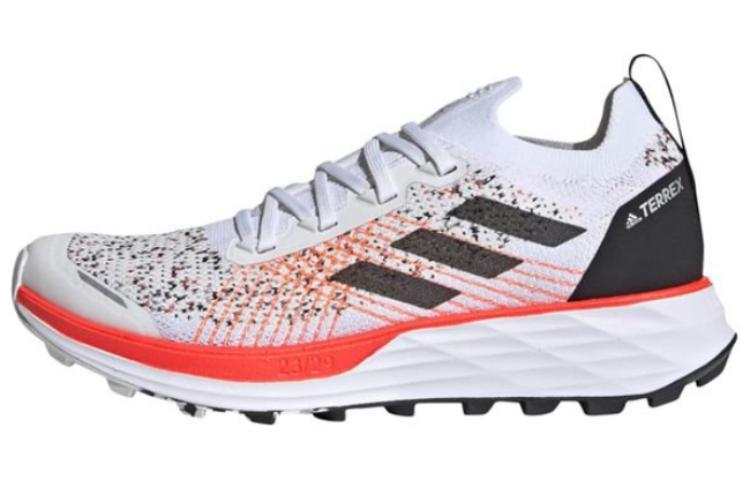 Adidas Adidas Terrex Two Cushioning Abrasion Resistant Cushioning, Wear Resistant Low top Running Shoes Women's White Red