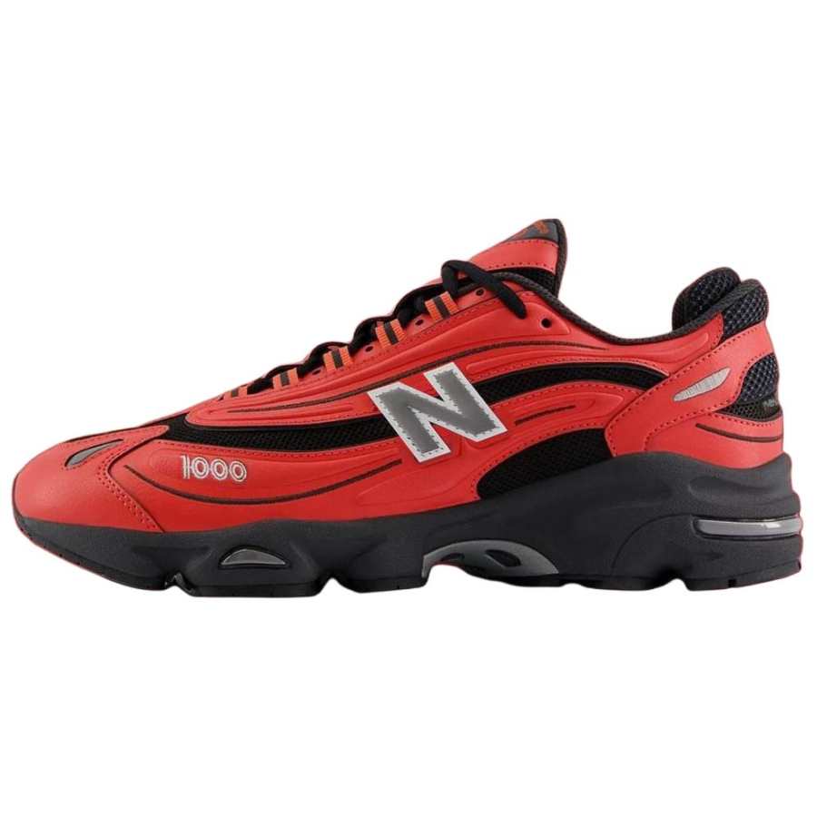 New Balance New Balance NB 1000 Abrasion Resistant Abrasion Resistant Low top ABZORB Casual Running Shoes Unisex Red Black