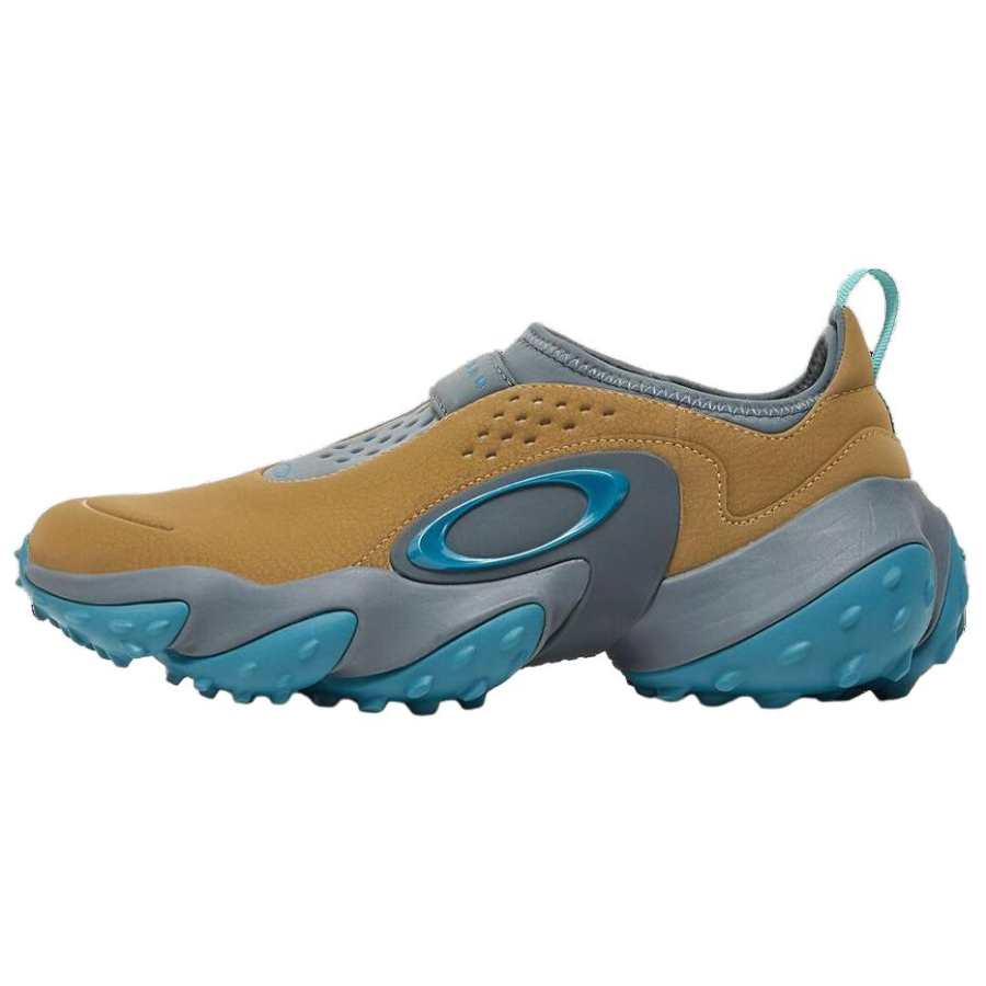 Oakley Edge Icon Slip Resistant Support Slip Resistant Support Low top Golf Shoes Unisex Brown Blue