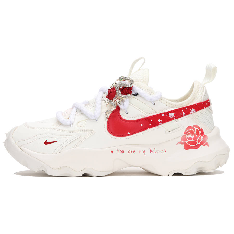Nike Nike TC 7900 Slip Resistant Abrasion Resistant Low top Casual Shoes Women's Red White