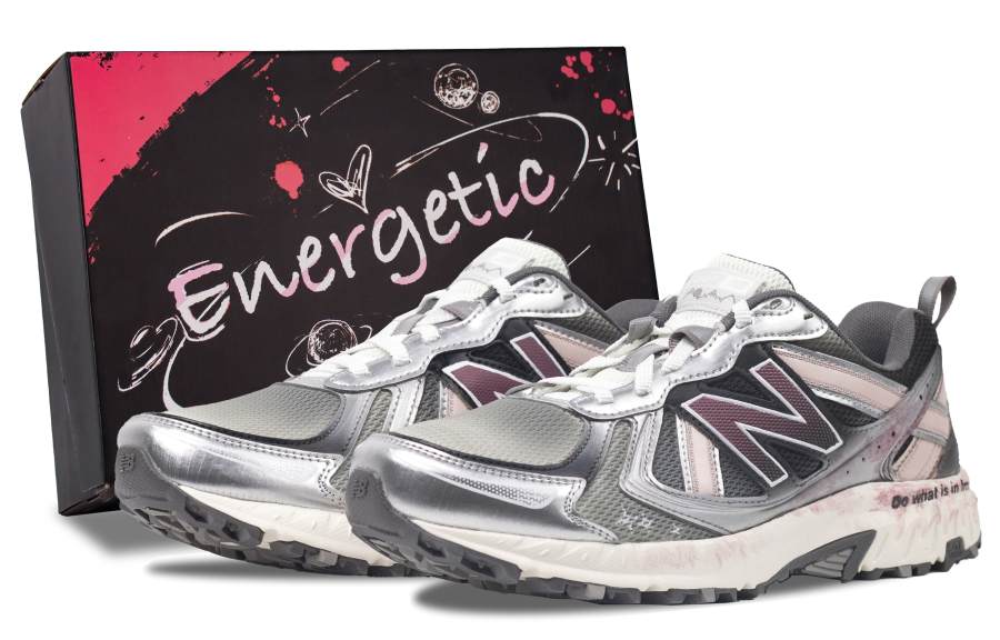 New Balance New Balance NB 410 V5 Breathable And Lightweight Low top Running Shoes Unisex Gray Pink