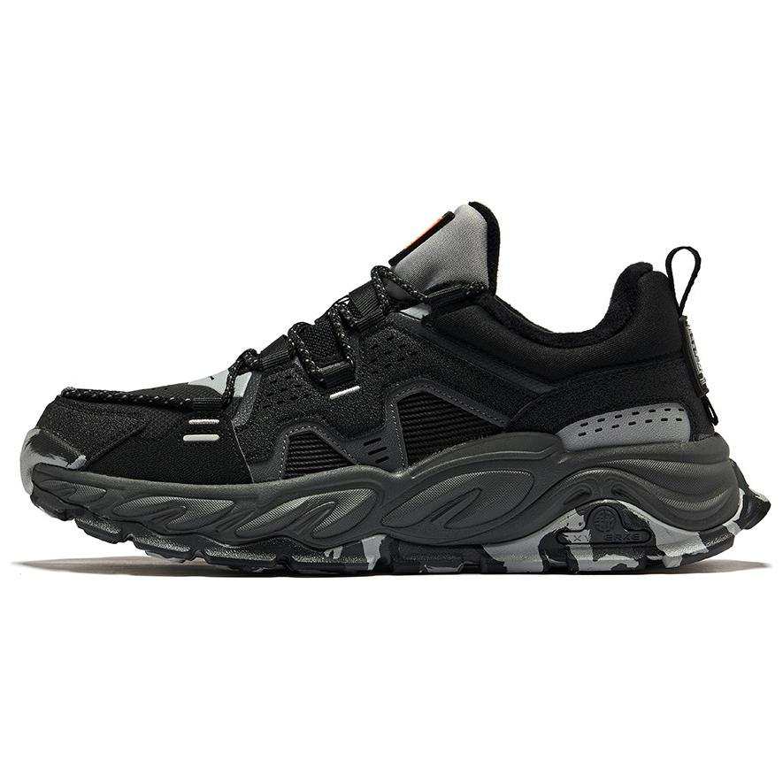 Erke Abrasion Resistant Slip Resistant Low top Casual Shoes Men's Black
