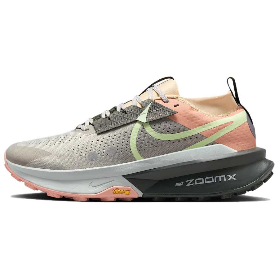 Nike Nike Zegama Trail 2 Abrasion Resistant Breathable Low top Trail Running Shoes Men's Gray Red