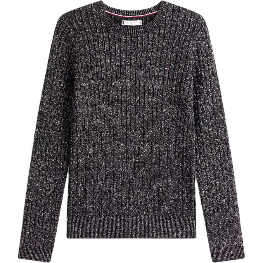 Tommy Hilfiger Sweaters Women's Black Crew Neck Moderate Other
