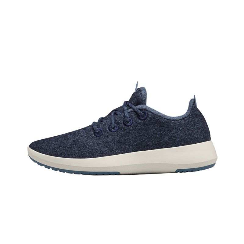 Allbirds Wool Runner Mizzles Abrasion Resistant Low top Casual Running Shoes Women's Wilderness Star Blue