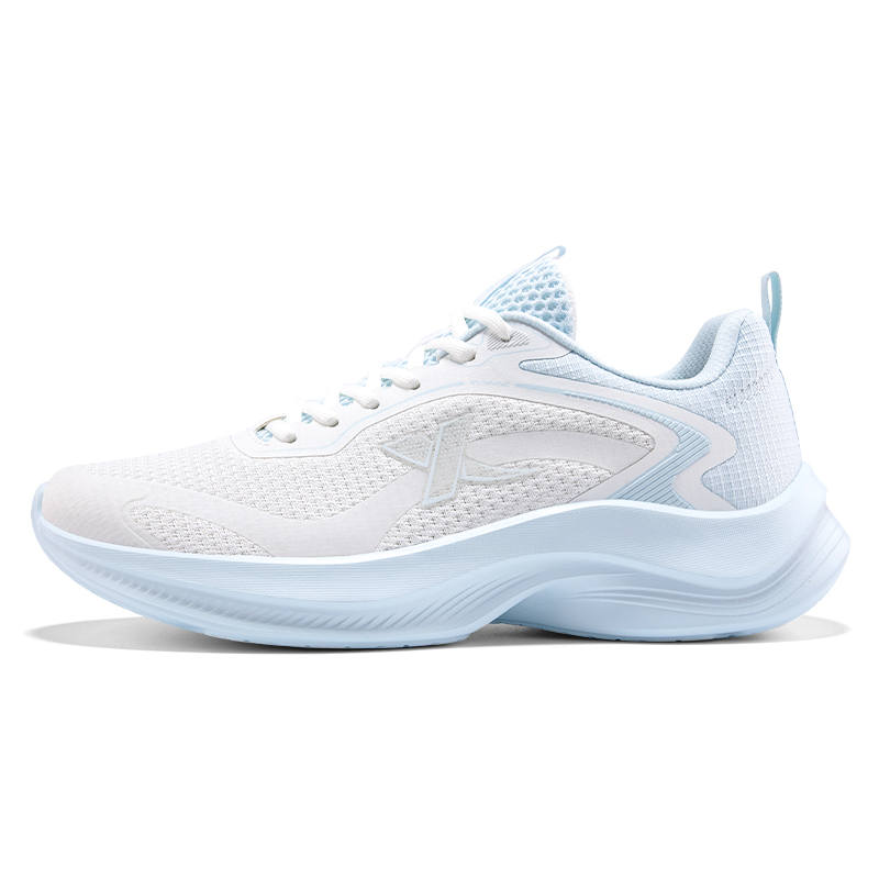 XTEP Cushioning Slip Resistant Cushioning Slip Resistant Low top Casual Running Shoes Women's White Blue