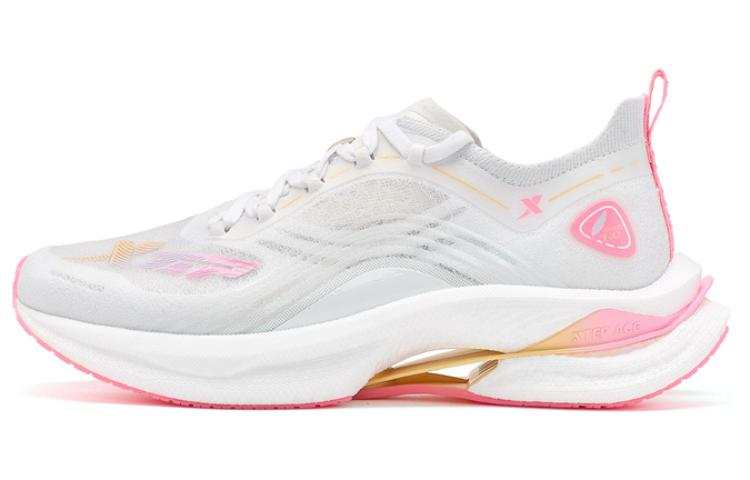 XTEP Lightweight 7.0 PRO Casual Slip Resistant, Abrasion Resistant, Breathable Low top Running Shoes Women's White Pink