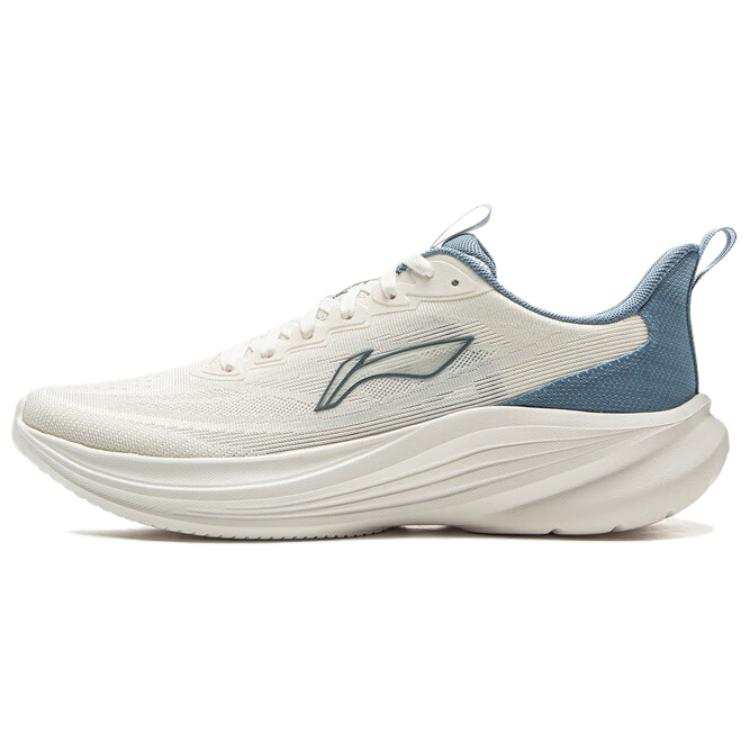 Li-Ning Li Ning Light Breeze Low top Casual Running Shoes Men's White Blue
