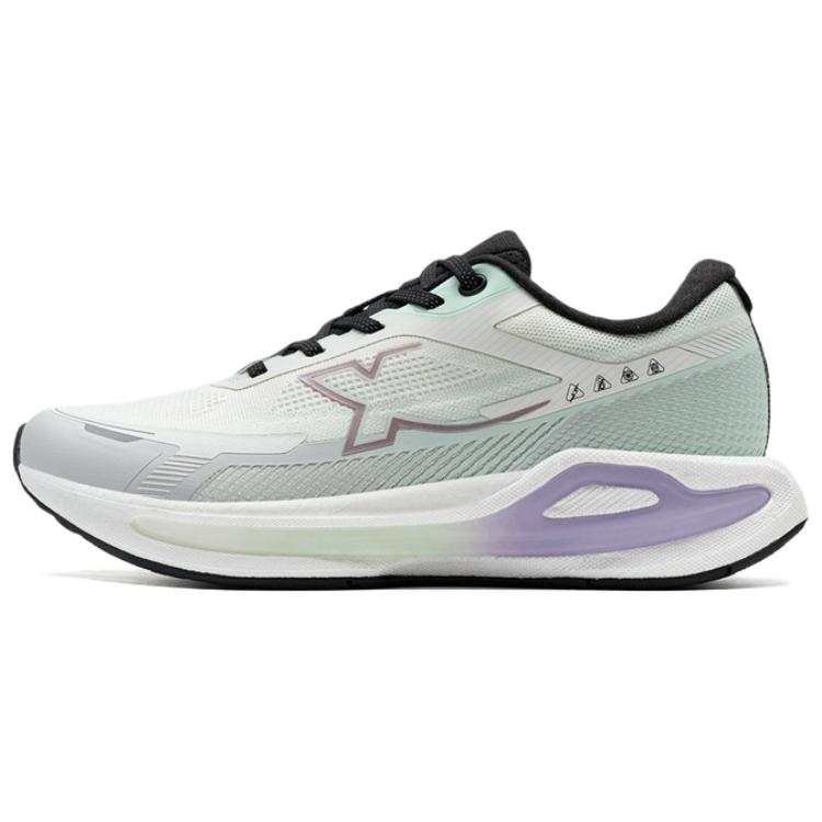 XTEP Starburst 2 Cushioning, Wear Resistant Low top Running Shoes Women's Beige Purple Green