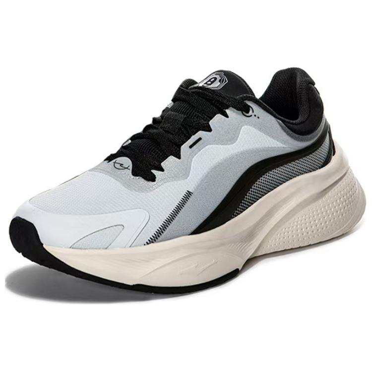 Erke PU, Textile Cushioning Abrasion Resistant Low top Running Shoes Men's Gray Black