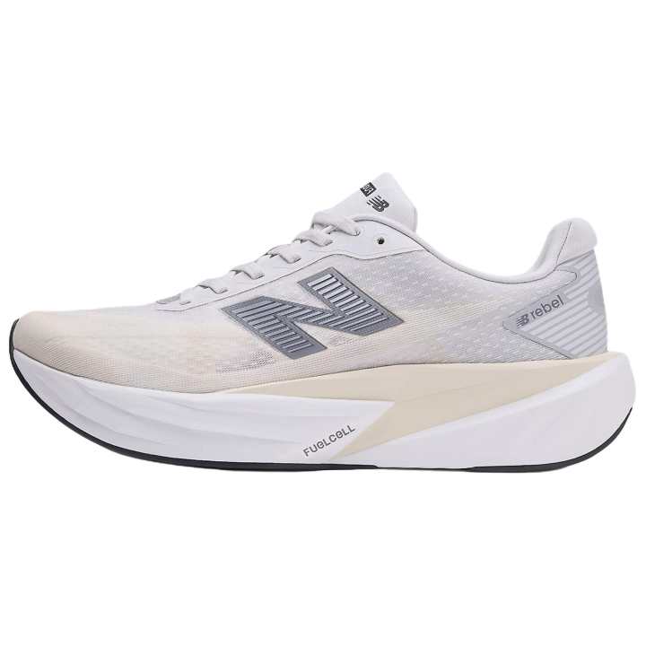 New Balance New Balance FuelCell Rebel V5 Classic And Versatile Mesh Running Shoes Men's Linen Gray