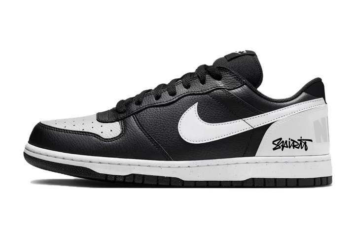 Nike Nike Big Abrasion Resistant Low top Skateboard Shoes Unisex Black Silver