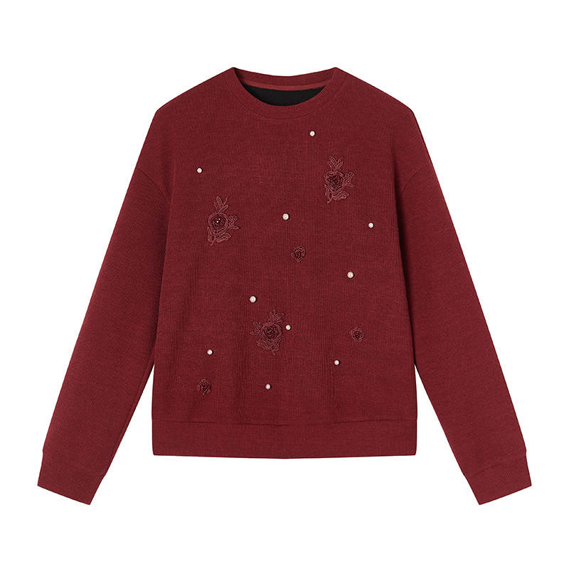 XIANGYING Sweatshirts Women's Crew Neck Moderate Regular