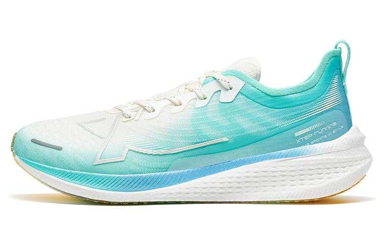 XTEP 2000km 1.0 Slip Resistant Slip Resistant Low top Running Shoes Men's Sail White Aurora Green