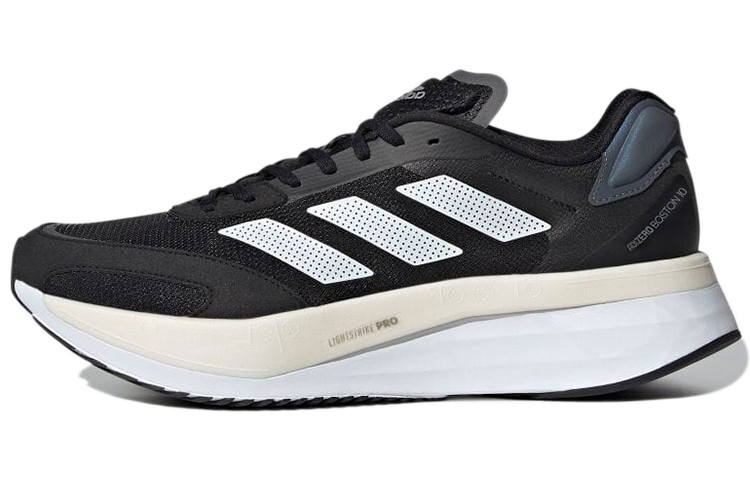 Adidas Adidas Adizero Boston 10 Slip Resistant Slip Resistant Low top Running Shoes Unisex Black White
