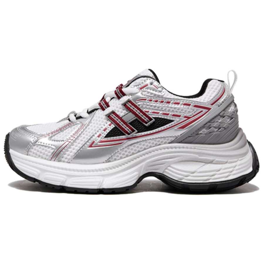 CAMEL Cushioning, Wear Resistant Low top Running Shoes Women's White Silver Red