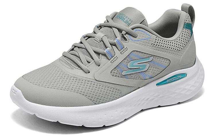Skechers Mesh, Textile Cushioning Breathable Low top Casual Running Shoes Women's Gray Green