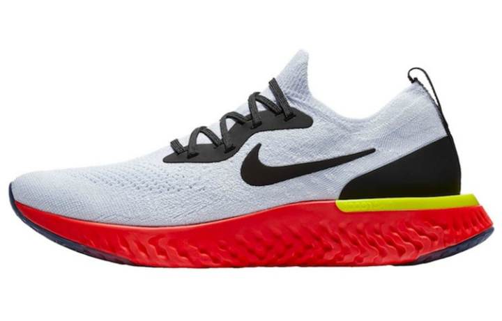 Nike Nike Epic React Flyknit White Bright Crimson