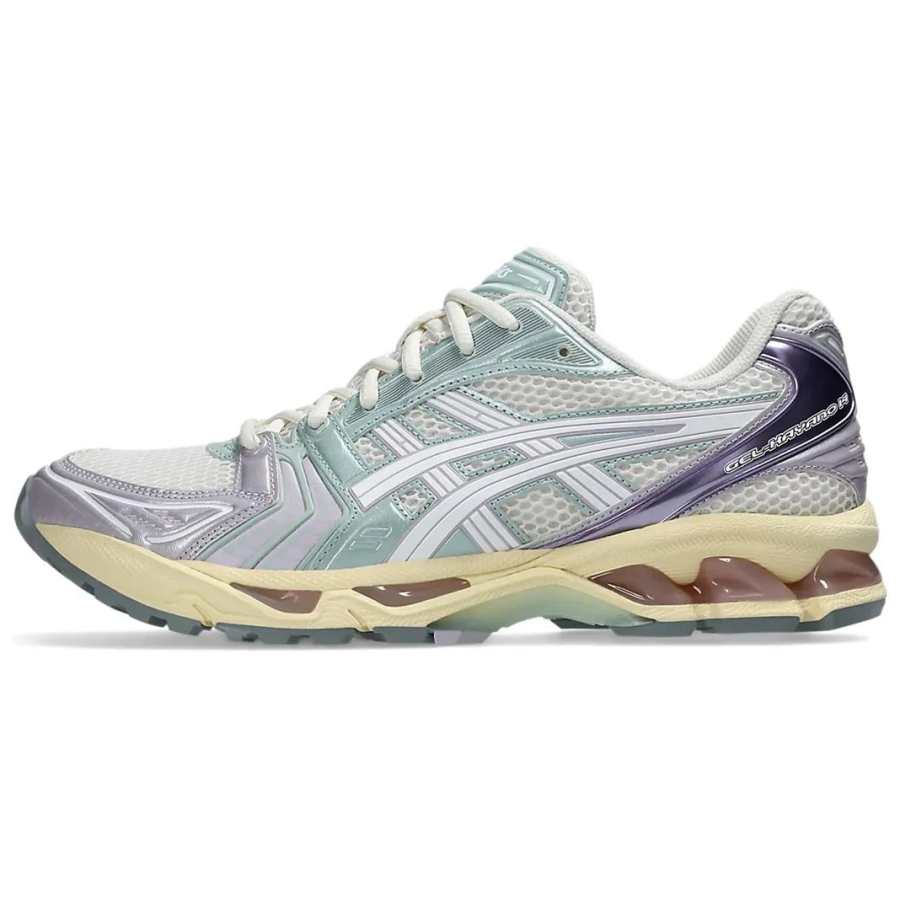 ASICS Gel Kayano 14 Comfortable Low top Casual Running Shoes Unisex Green Purple