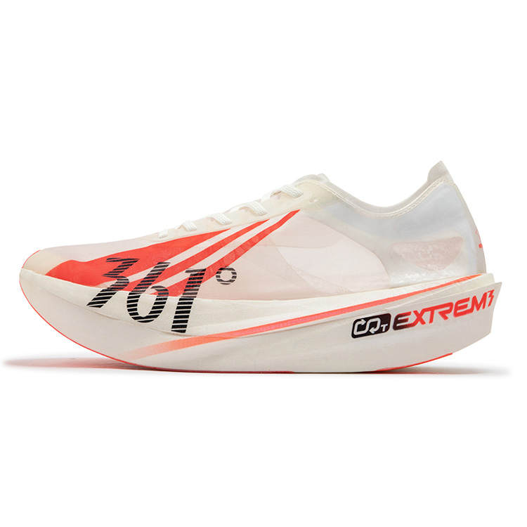 361° Miro NUDE Chestnut Bee Low top Carbon Plate Running Shoes Unisex White Orange