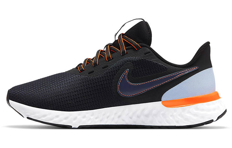 Nike Nike REVOLUTION 5 Cushioning, Wear Resistant Low top Rubber Casual 1 Women's Black Orange