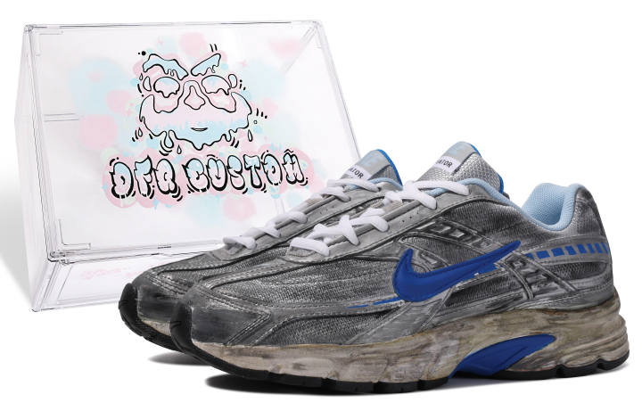Nike Nike Initiator Fabric Slip Resistant Slip Resistant Low top Running Shoes Women's Silver Gray Blue
