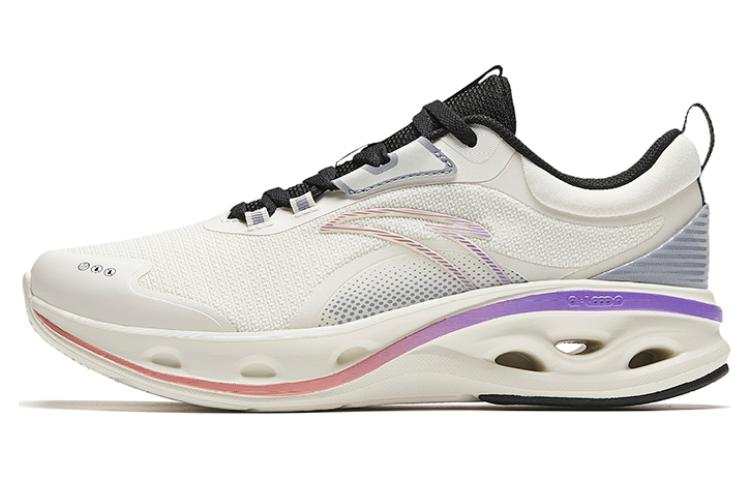 Anta Energy Ring Textile, TPU Abrasion Resistant Low top Running Shoes Women's White Gray