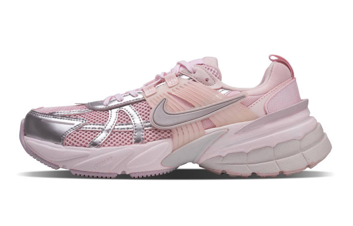 Nike Nike V2K Run Fabric Low top Running Shoes Unisex Pink Silver
