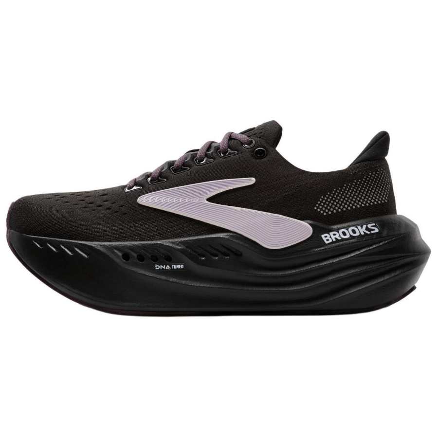 Brooks Glycerin Max Breathable Low top Marathon Training Long Distance Running Sprint Running Shoes Women's Black