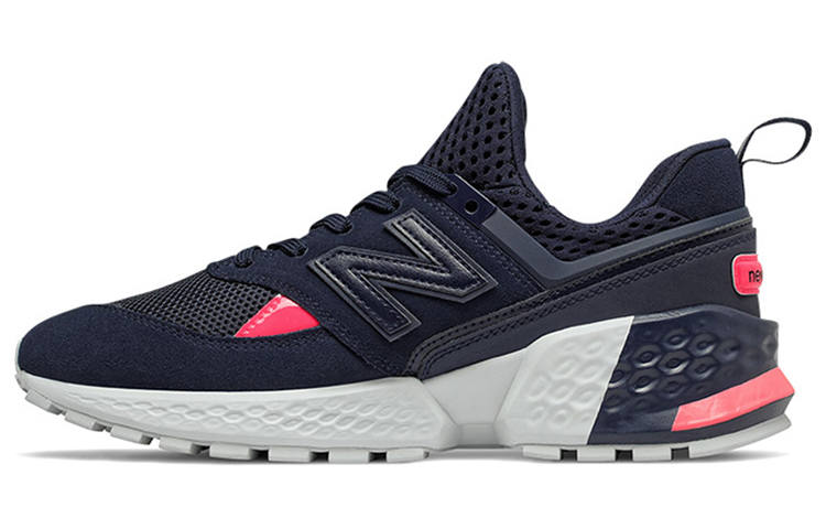 New Balance New Balance NB 574 Fabric Athleisure Low top Running Shoes Men's Dark Blue White