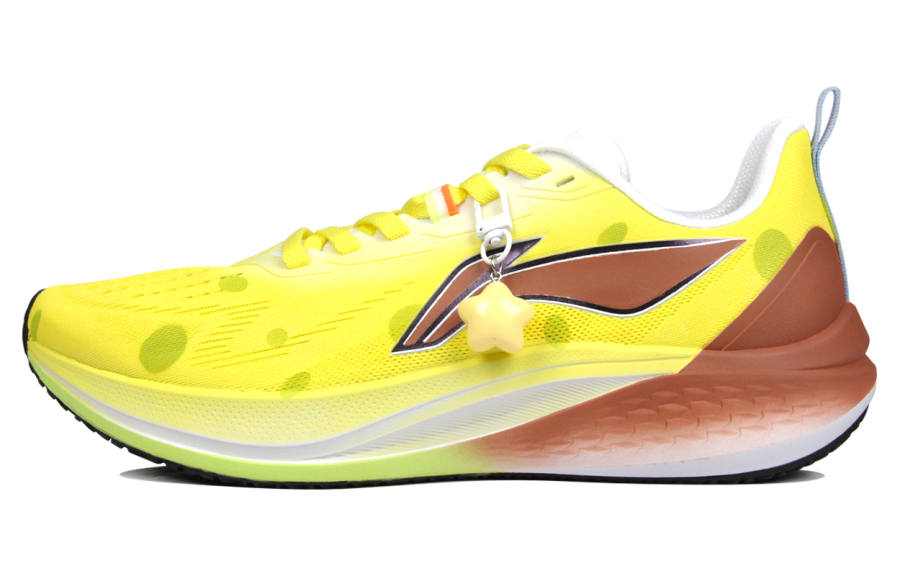Li-Ning Li Ning Red Hare 7 Cushioning Slip Resistant Abrasion Resistant Low top Casual Running Shoes Men's Yellow Brown