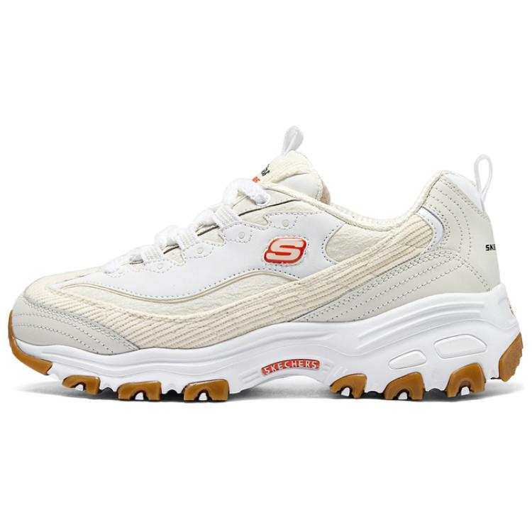 Skechers D'LITES 1.0 Textile, Synthetic Leather Cushioning Support Balance Lightweight Low top Casual Running Shoes