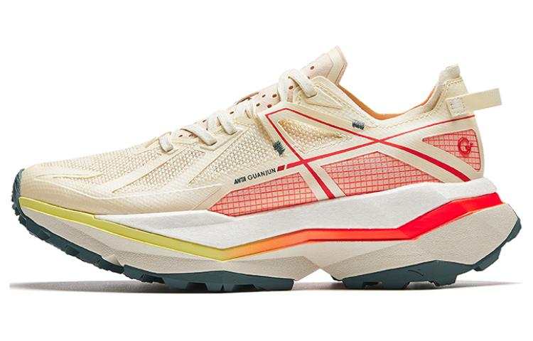 Anta Champion All Weather Series Cushioning Slip Resistant Low top Outdoor Shoes Women's White Yellow