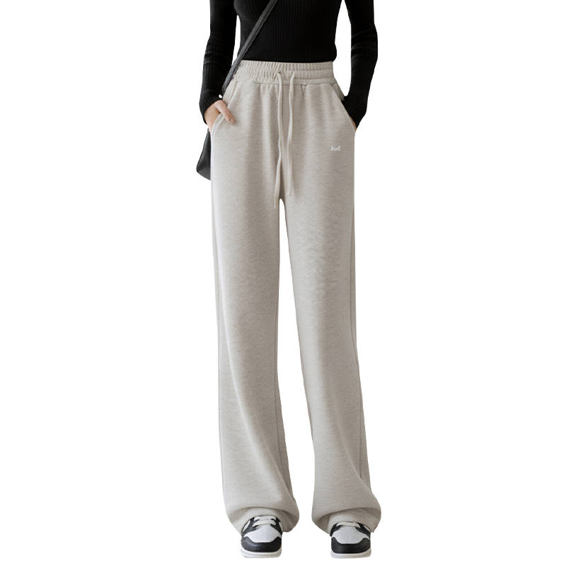 MIIOW Casual Pants Women's Thickened And Fleece Lined Wide Leg Pants