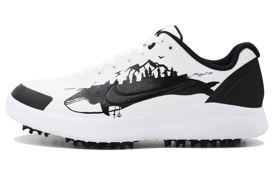 Nike Nike Infinity G Whale Comfortable Slip Resistant Abrasion Resistant Low top Golf Shoes Unisex Black White