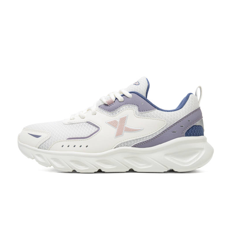XTEP Cushioning Lightweight Low top Casual Running Shoes Women's White Purple