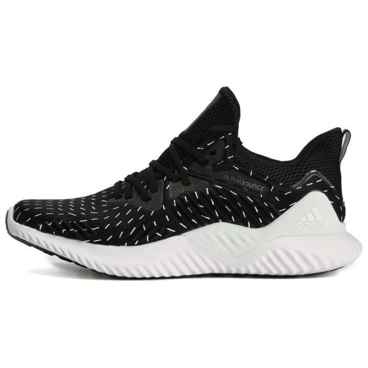 Adidas Adidas AlphaBounce Beyond Soft And Comfortable Abrasion Resistant Abrasion Resistant Low top Running Shoes Unisex Black