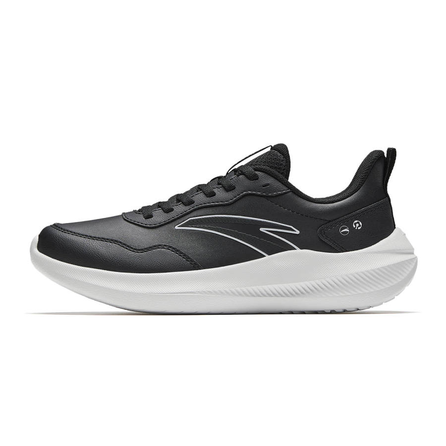 Anta Sky Cushioning Slip Resistant Breathable Lightweight Low top City Commuting Running Shoes Women's Black White