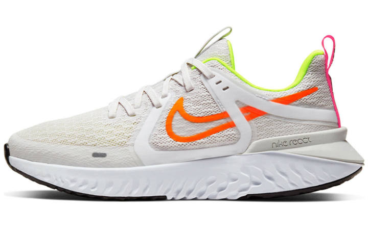 Nike Nike Legend React 2 Mesh, Textile Cushioning Slip Resistant Abrasion Resistant Breathable Low top Running Shoes Women's