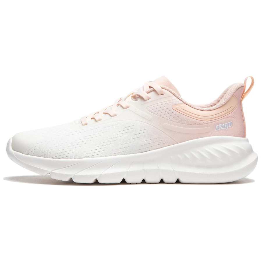 Li-Ning Li Ning Eazgo Flex V2 Cushioning Slip Resistant Low top Casual Running Shoes Women's White Orange