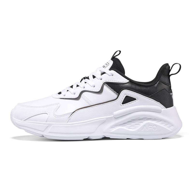 361° Cushioning Lightweight Height Increasing Low top Casual Shoes Women's White Black