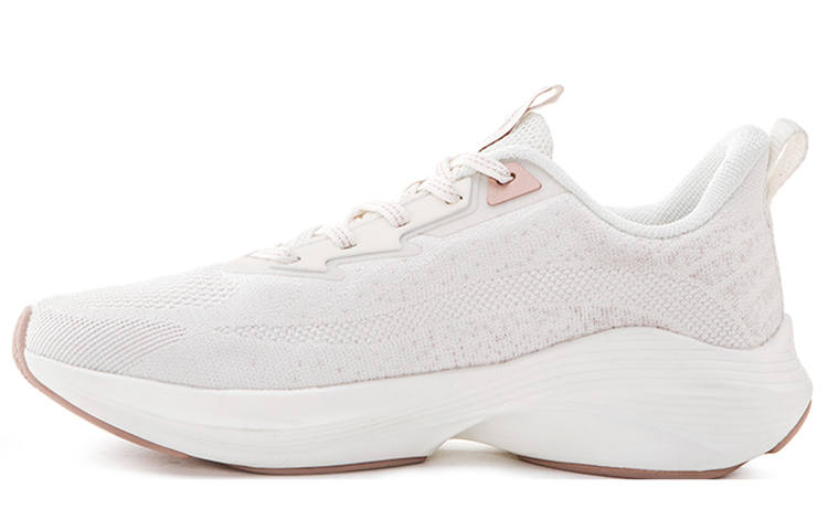 Erke Low top Running Shoes Women's Ivory White Pink Gold