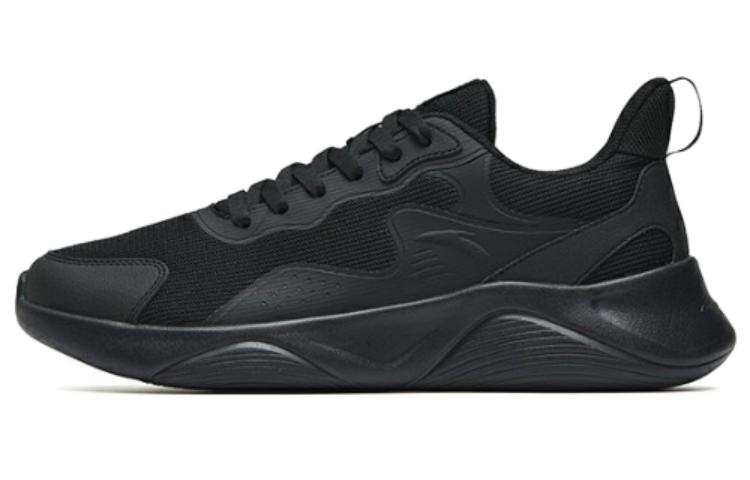 Anta Slip Resistant Abrasion Resistant Low top Running Shoes Men's Black